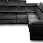 Maxicomfy Hoekbank Karolina - (Antraciet velvet) - 5 zits