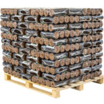 BIOMAC Rindenbriketts rund ohne Loch 1000kg