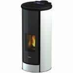FREEPOINT Pelletofen Breeze, 9,1 kw, WiFi-fähig – schwarz/weiß