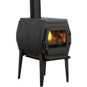 GLOBEFIRE Gussofen Charon I, Gusseisen, 7 kW – schwarz