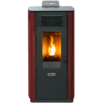 Qlima Pelletkachel Fiorina 74 S-line, Rood